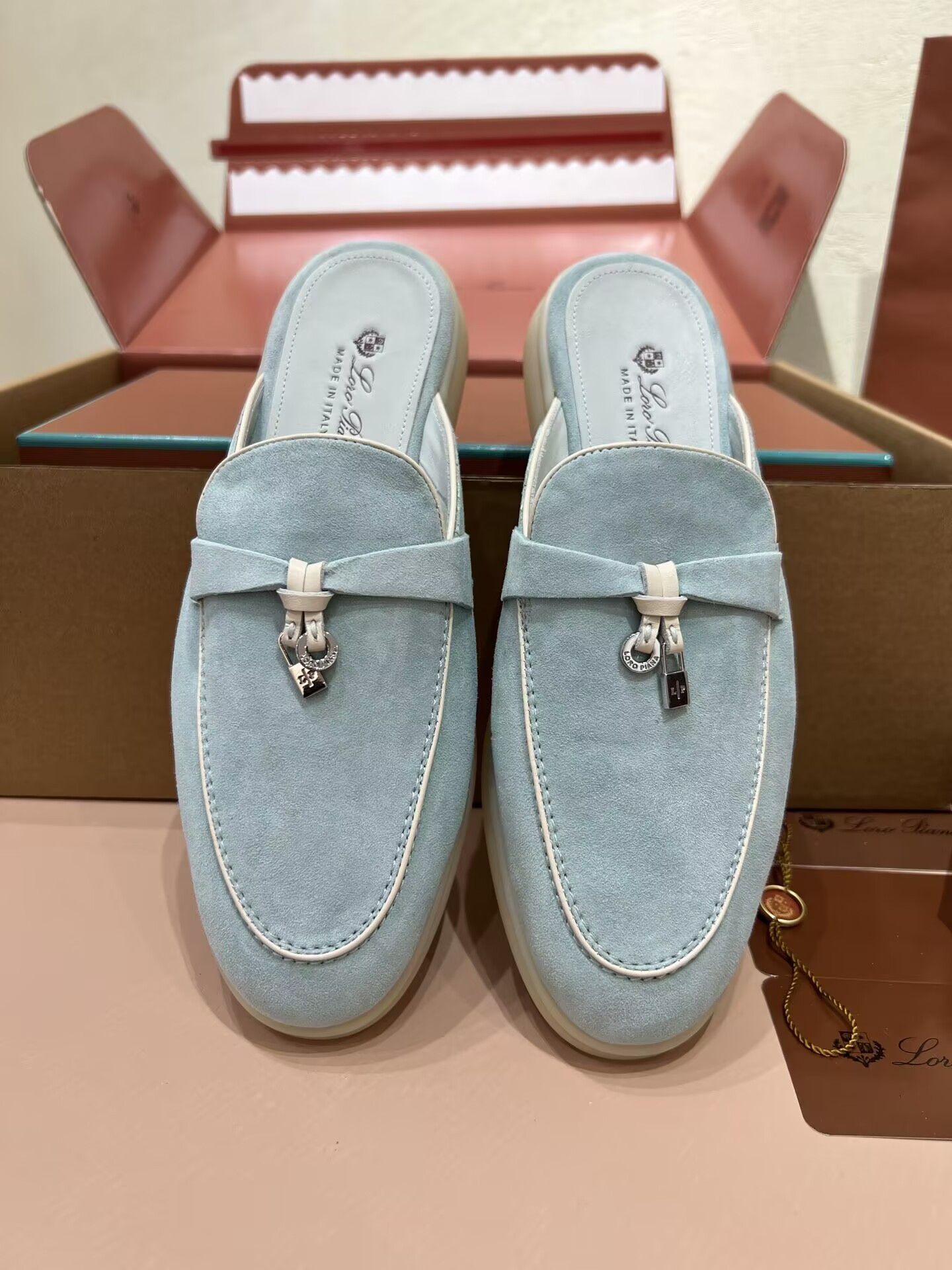 UA Loro Piana Babouche Charms Walk Loafers