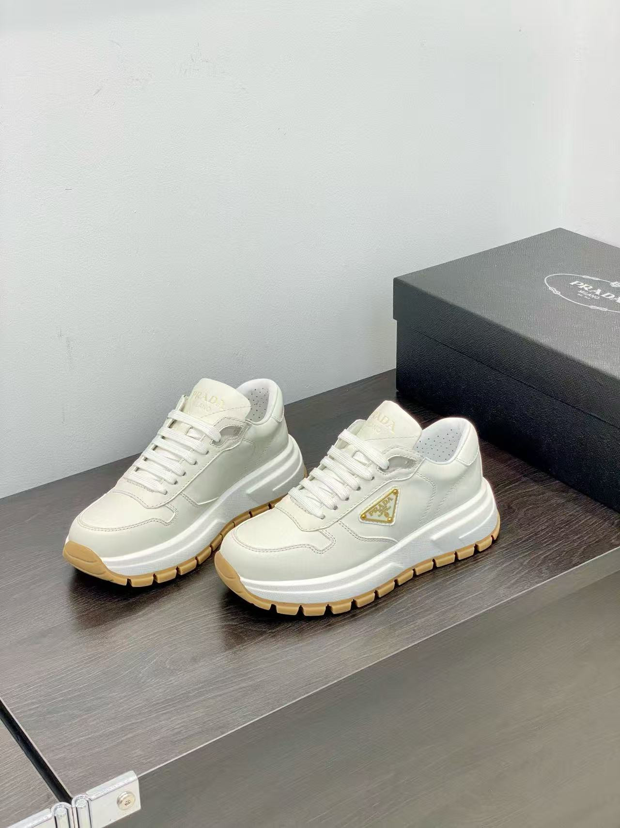 UA Prada Prax 01 leather sneakers
