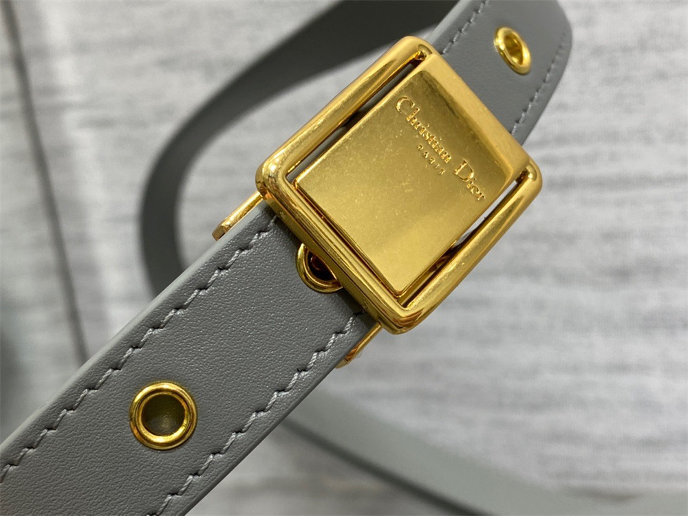 MEDIUM DIOR BOBBY BAG Grey Box Calfskin