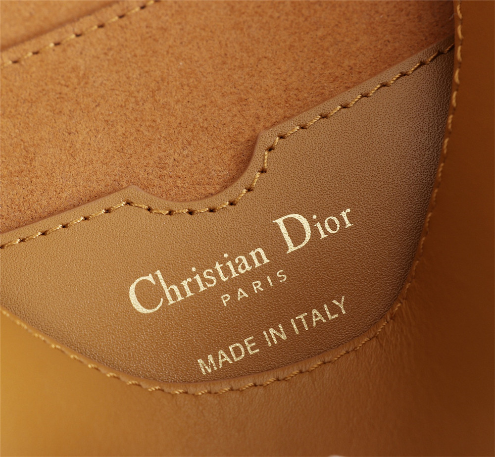 MEDIUM DIOR BOBBY BAG Camel Box Calfskin