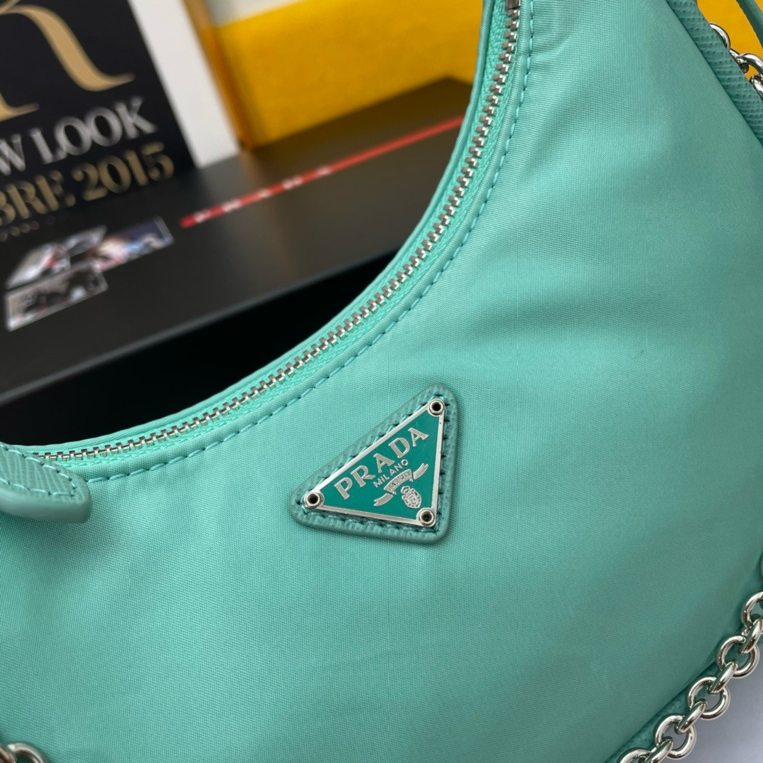 Prada Re-Edition 2005 Re-Nylon bag dark green