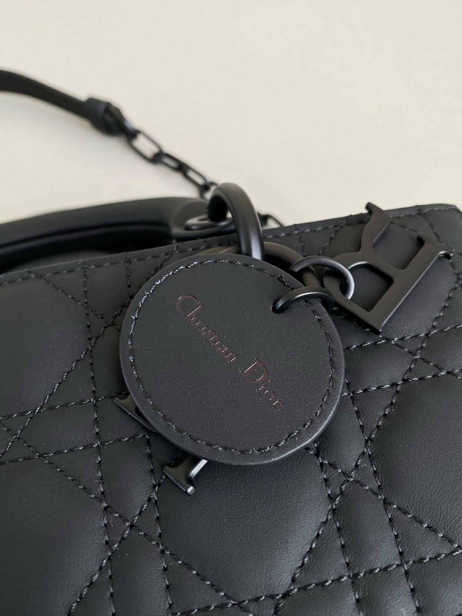 DIOR SMALL LADY D-JOY BAG Ultramatte Black Cannage Calfskin