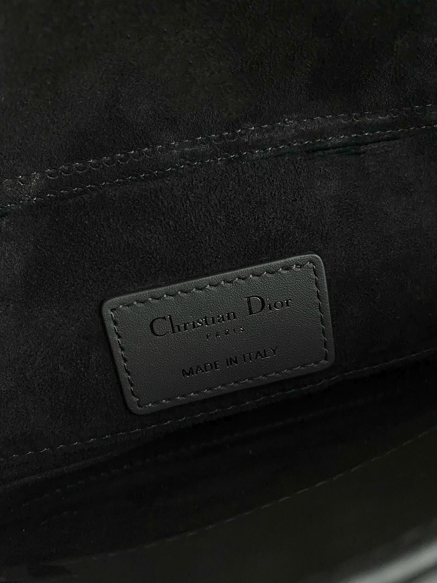 DIOR SMALL LADY D-JOY BAG Ultramatte Black Cannage Calfskin
