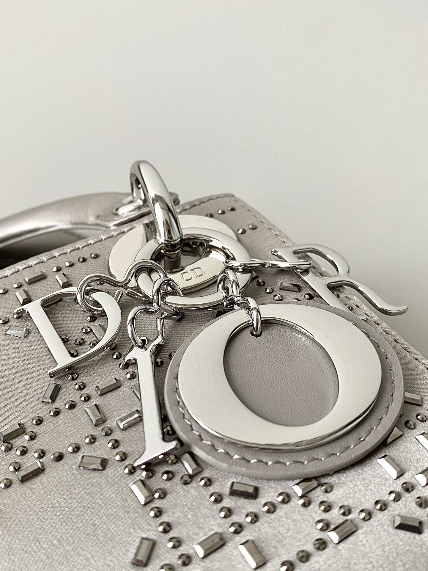 MINI LADY DIOR BAG GRAY 6.5 X 6 X 3 INCHES