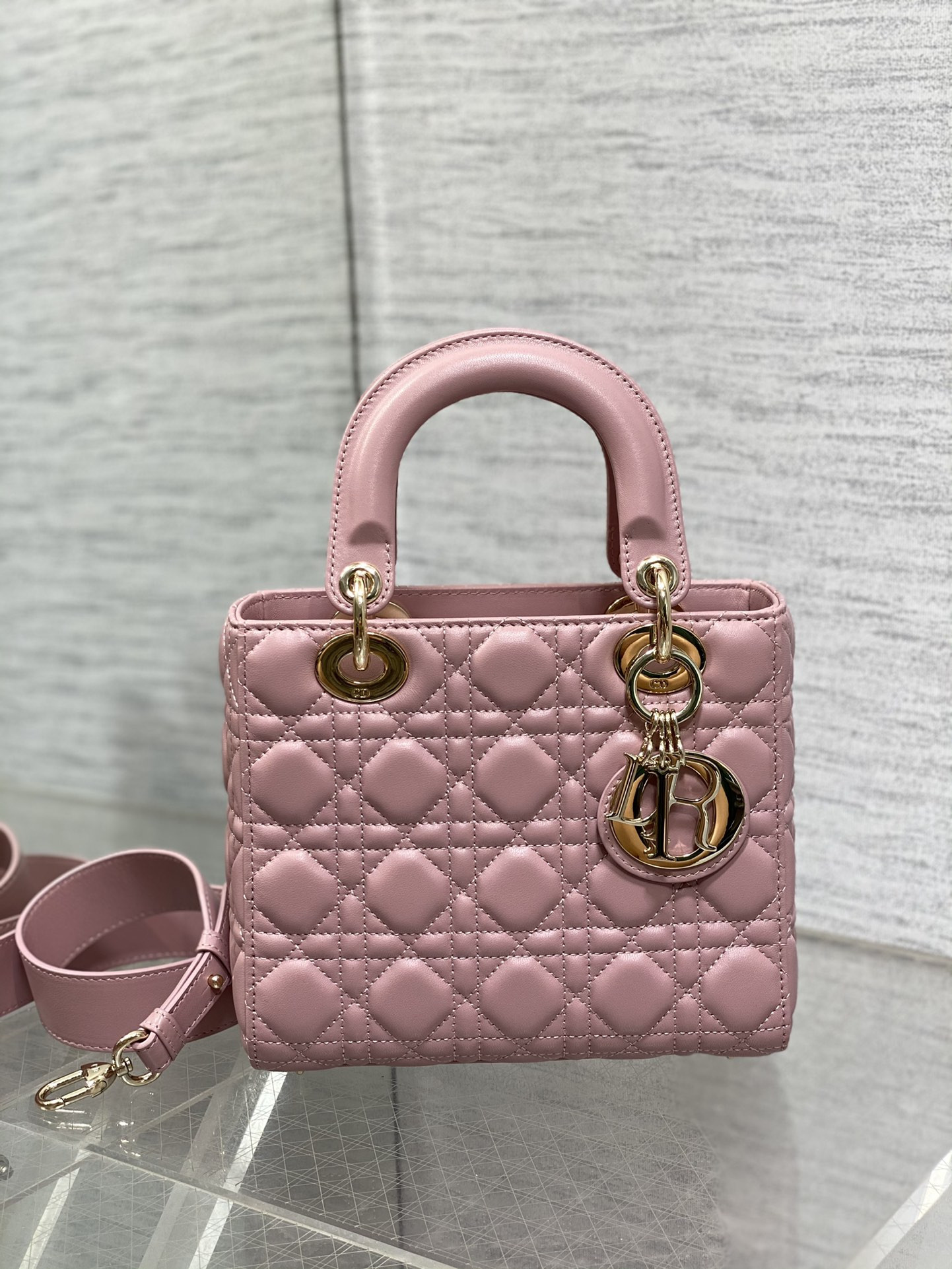 Small Lady Dior My ABCDior Bag 8 x 6.5 x 3 inches