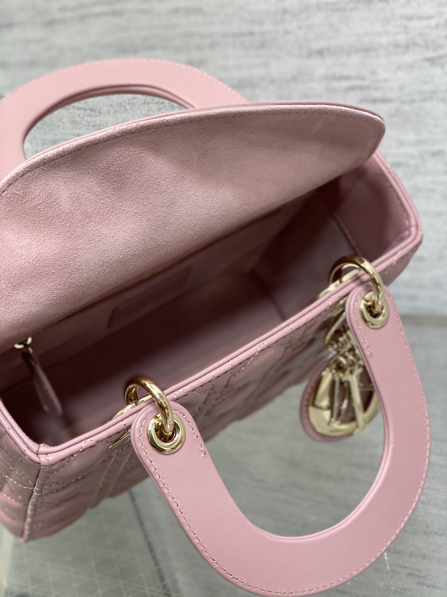 Small Lady Dior My ABCDior Bag 8 x 6.5 x 3 inches