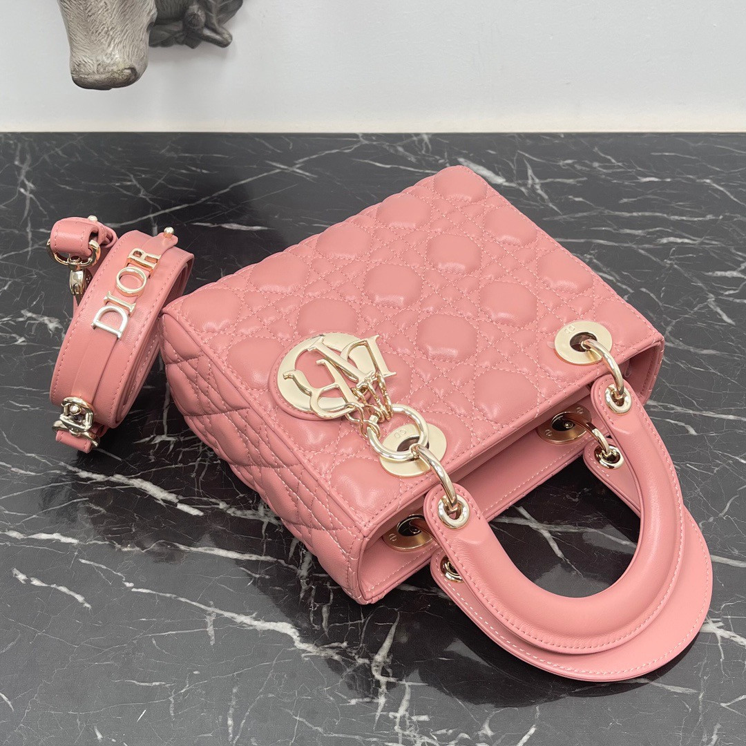 Small Lady Dior My ABCDior Bag 8 x 6.5 x 3 inches