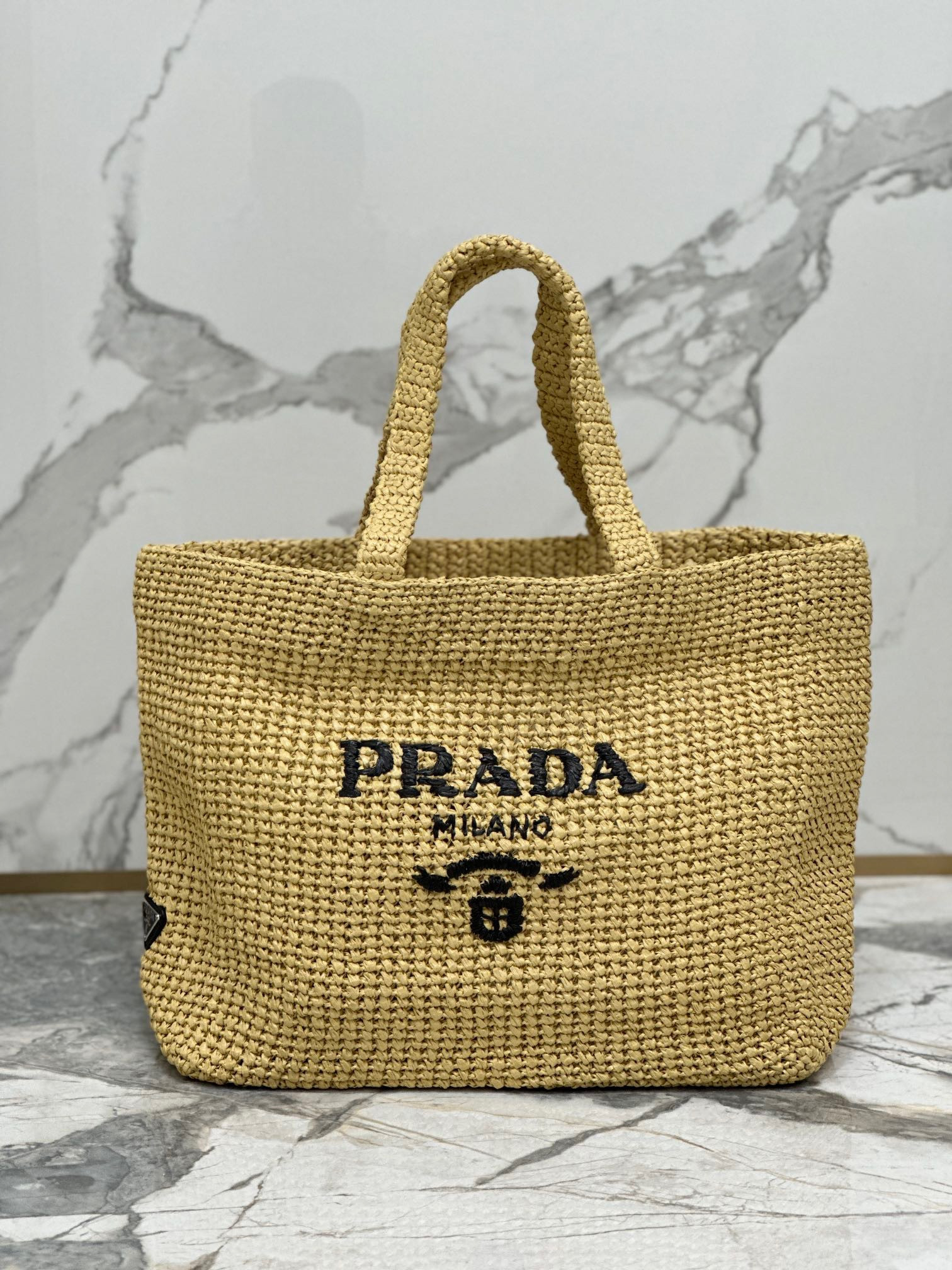 Prada Crochet tote bag Color Natural