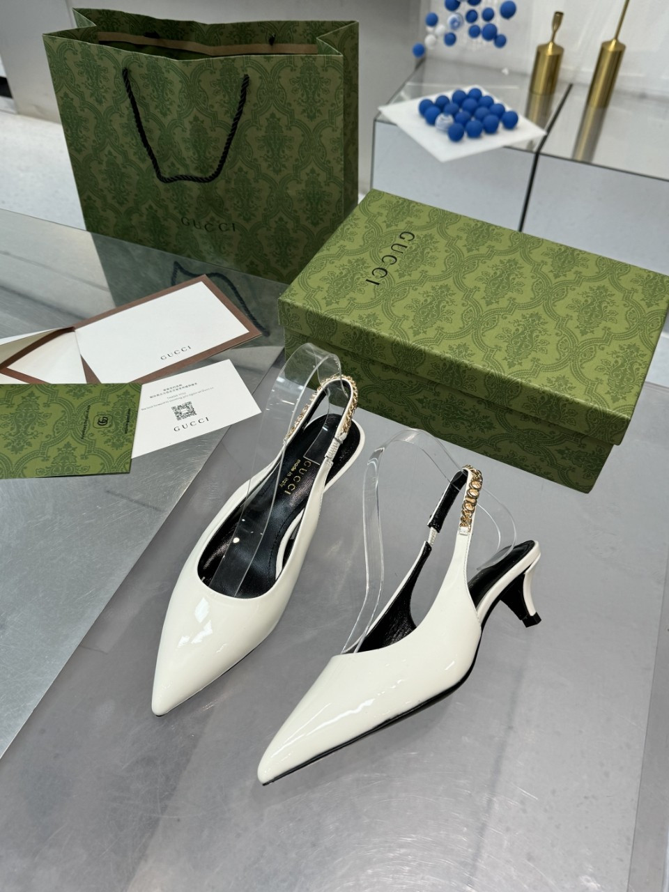 GUCCI SIGNORIA SLINGBACK PUMP mid-heel shoes