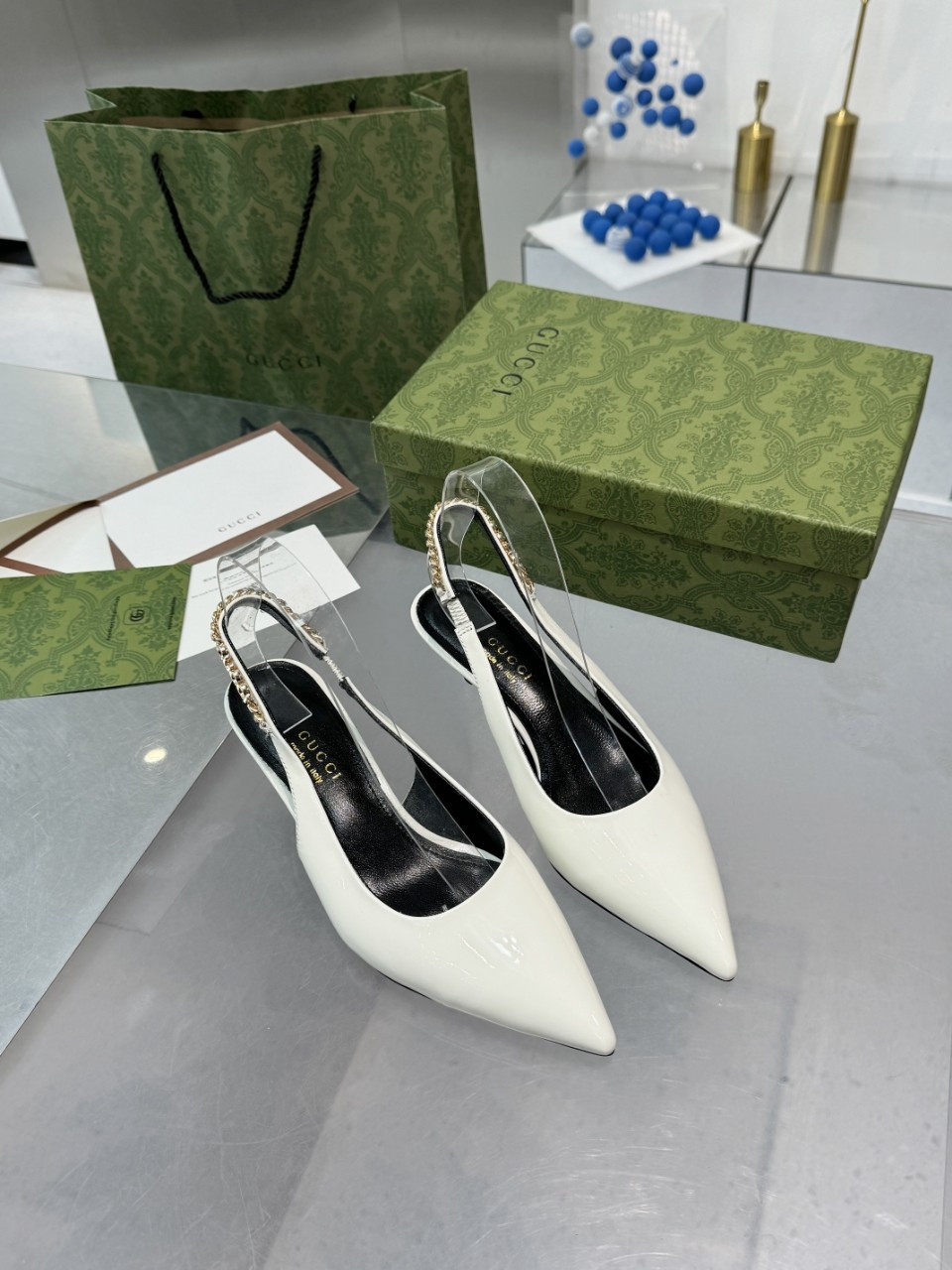 GUCCI SIGNORIA SLINGBACK PUMP mid-heel shoes