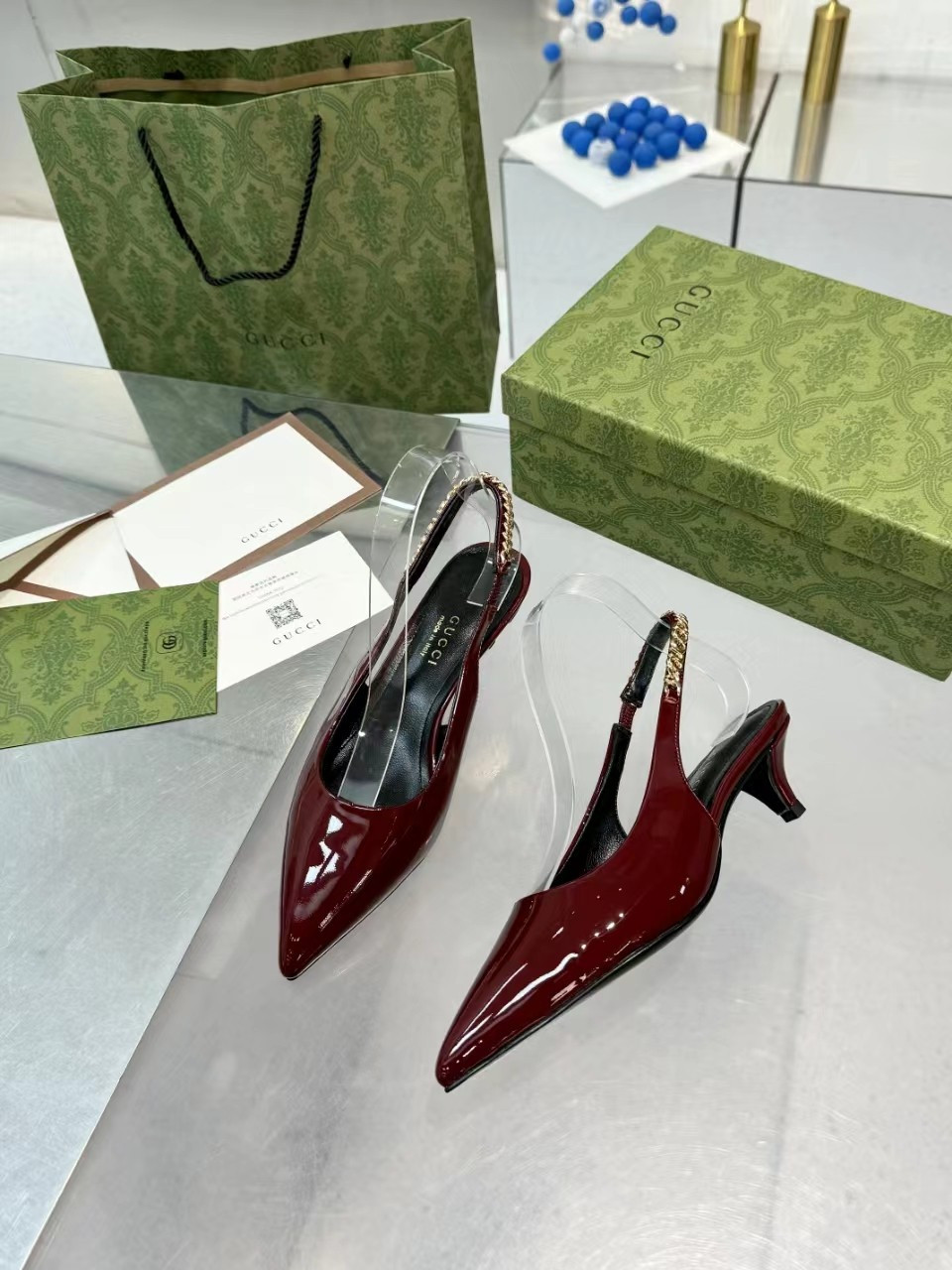GUCCI SIGNORIA SLINGBACK PUMP mid-heel shoes