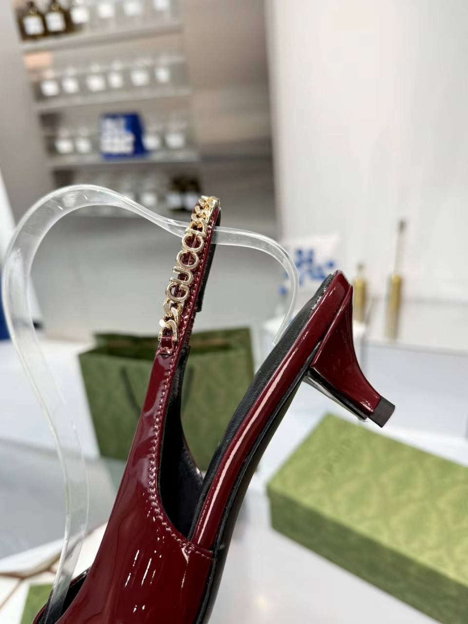 GUCCI SIGNORIA SLINGBACK PUMP mid-heel shoes