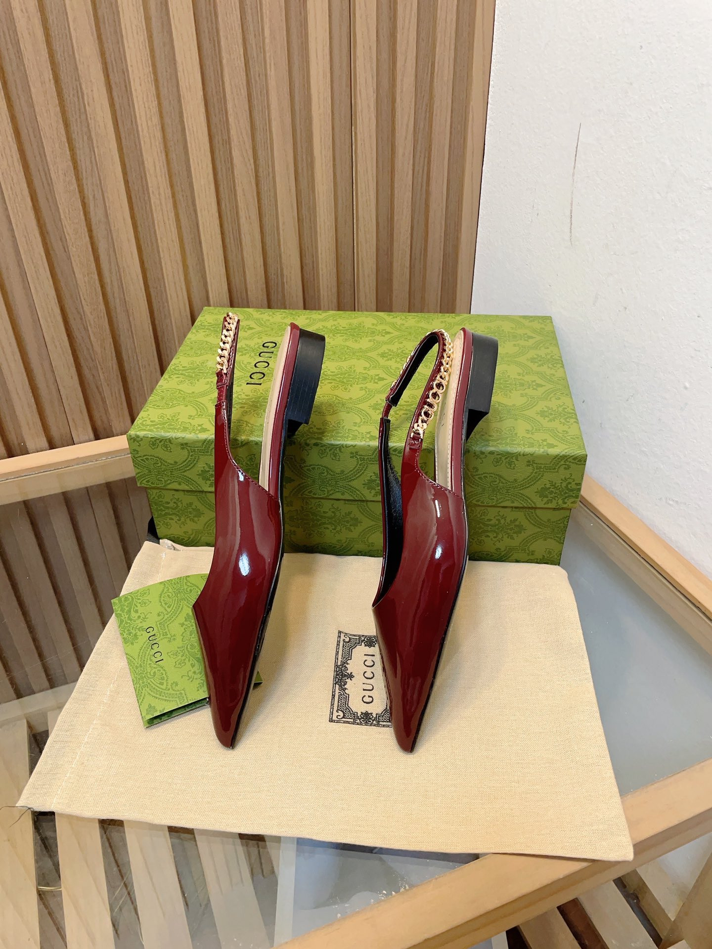 GUCCI SIGNORIA SLINGBACK PUMP flat shoes