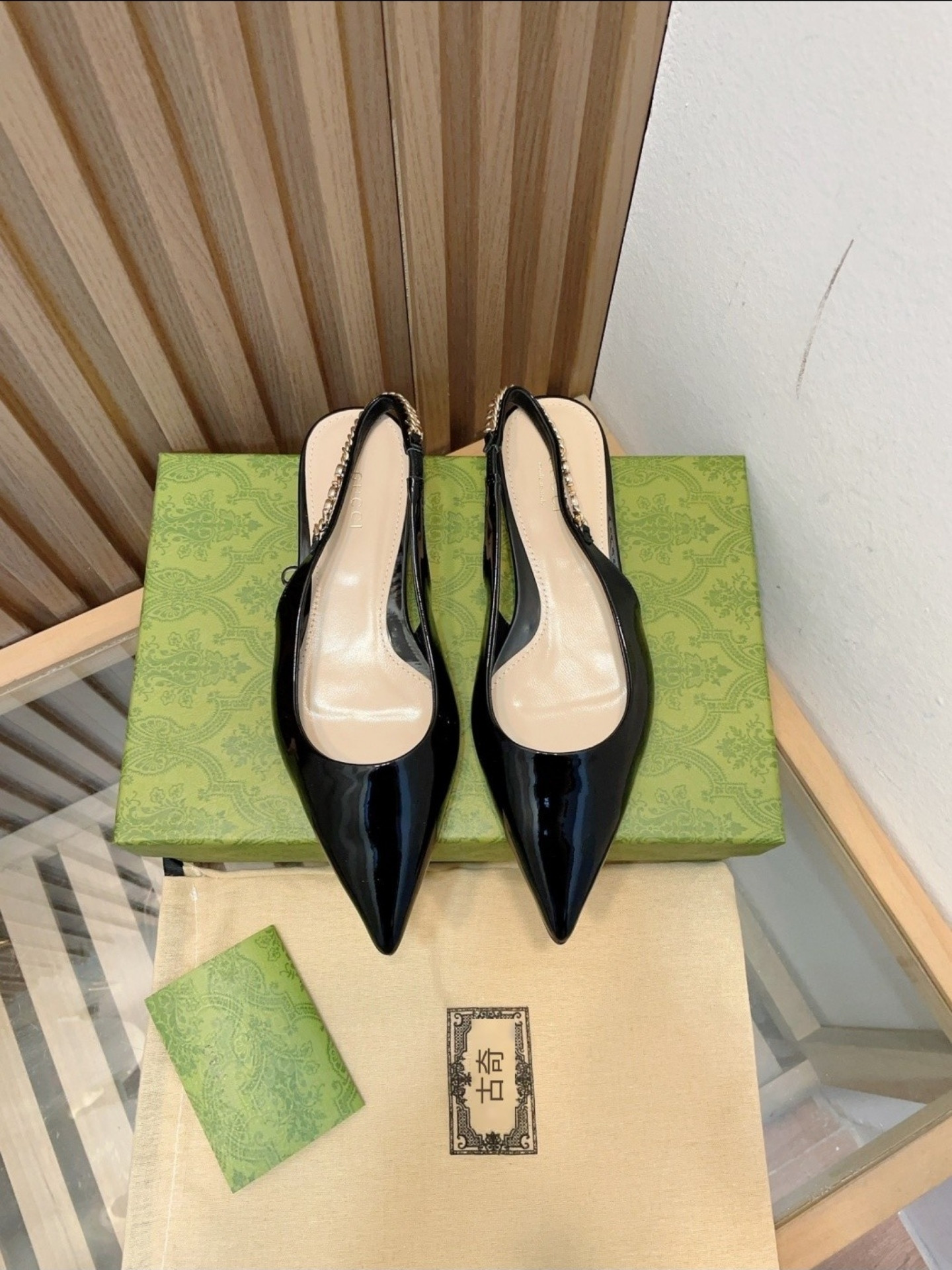 GUCCI SIGNORIA SLINGBACK PUMP flat shoes