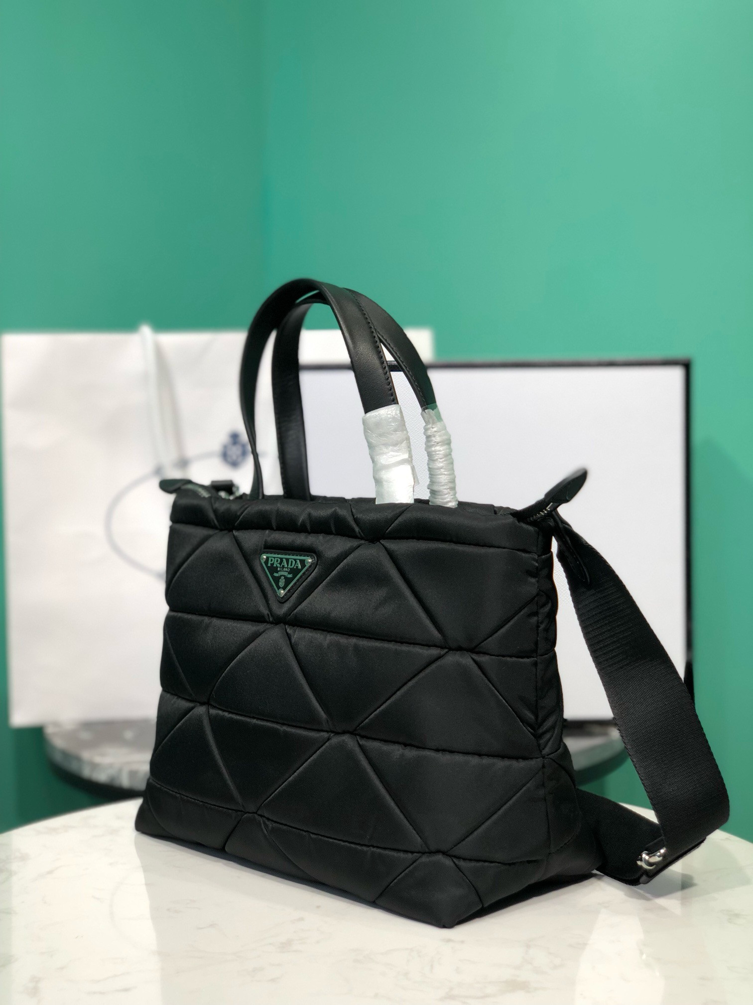 Prada Re-Nylon System Tote 25x21.5x13cm
