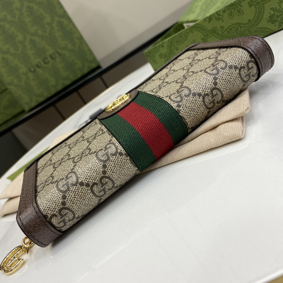 GUCCI OPHIDIAZIP AROUND WALLET 19.5x11x3cm