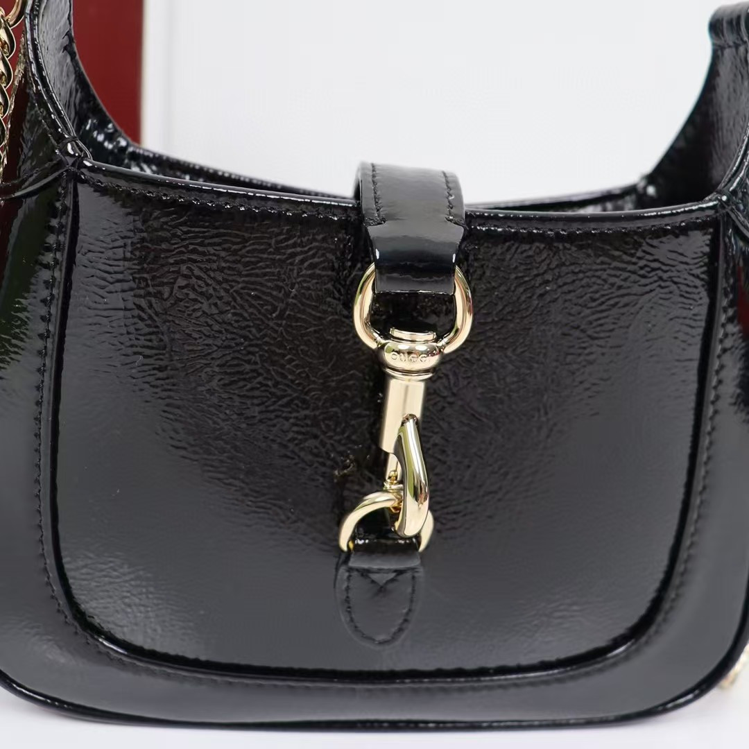 GUCCI JACKIE NOTTE MINI BAG 7.7"W x 7.1"H x 1.4"D