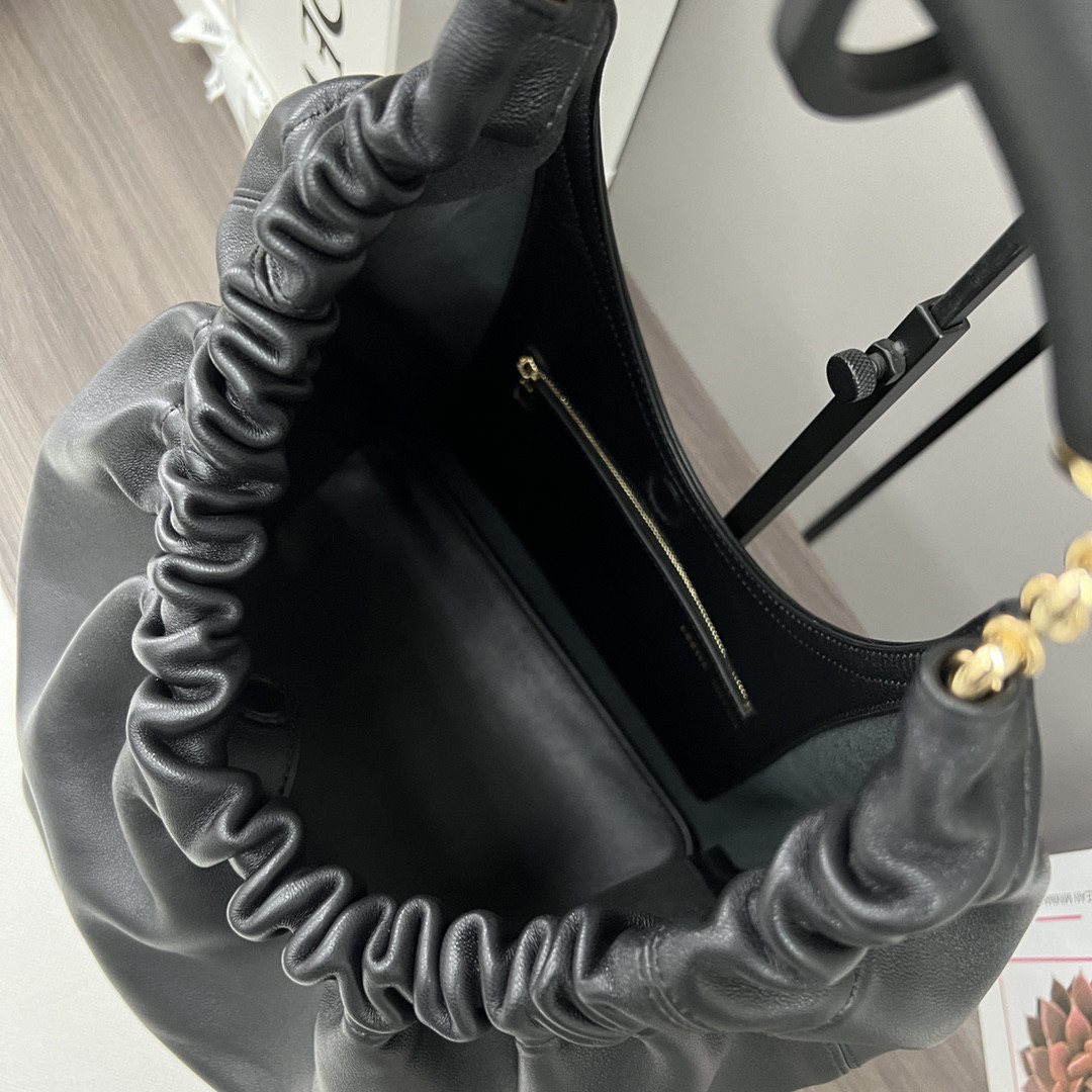 LOEWE Medium Squeeze bag in mellow nappa lambskin 34x33x13.5cm