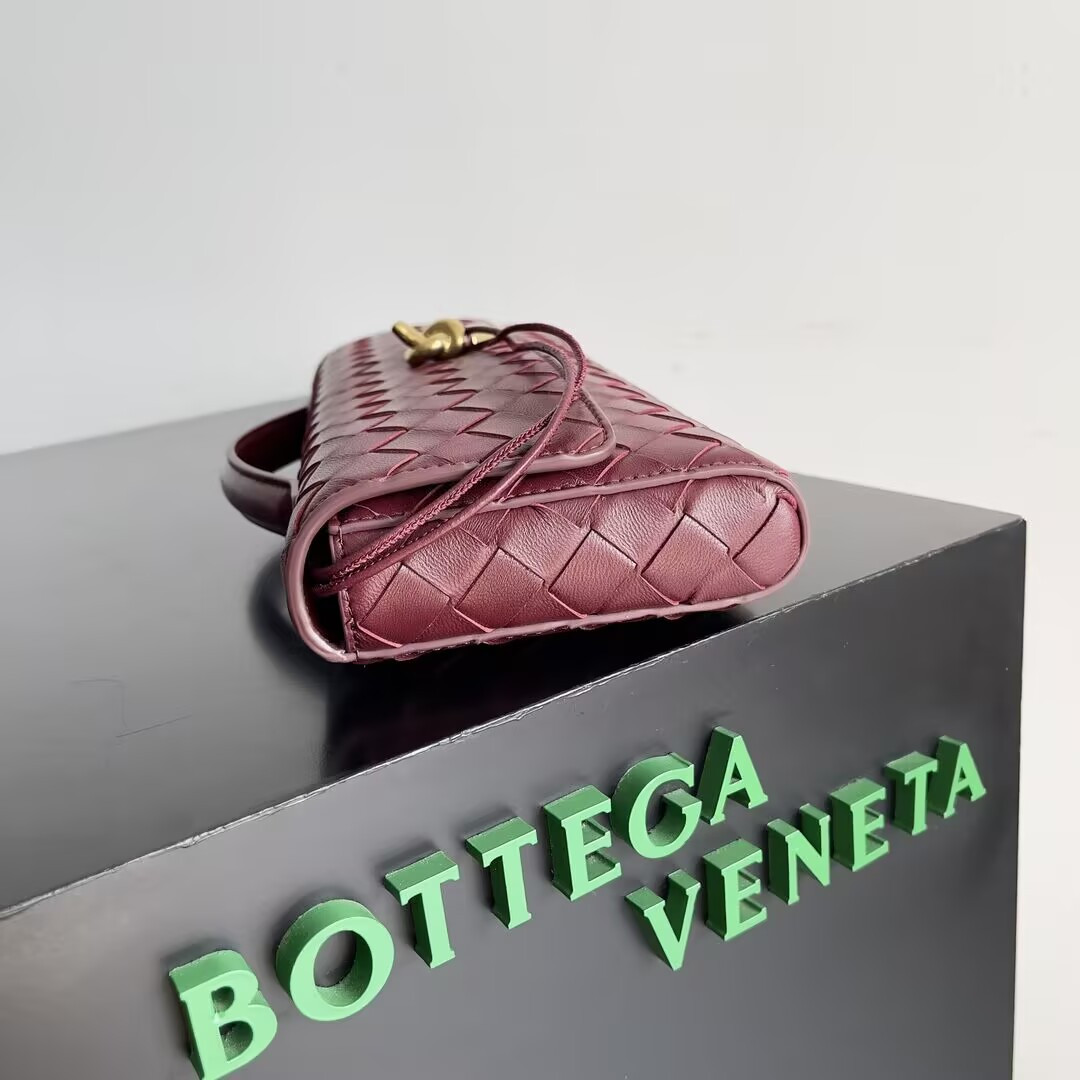 BOTTEGA VENETA Long Clutch Andiamo With Handle Fondant 31x13x3cm