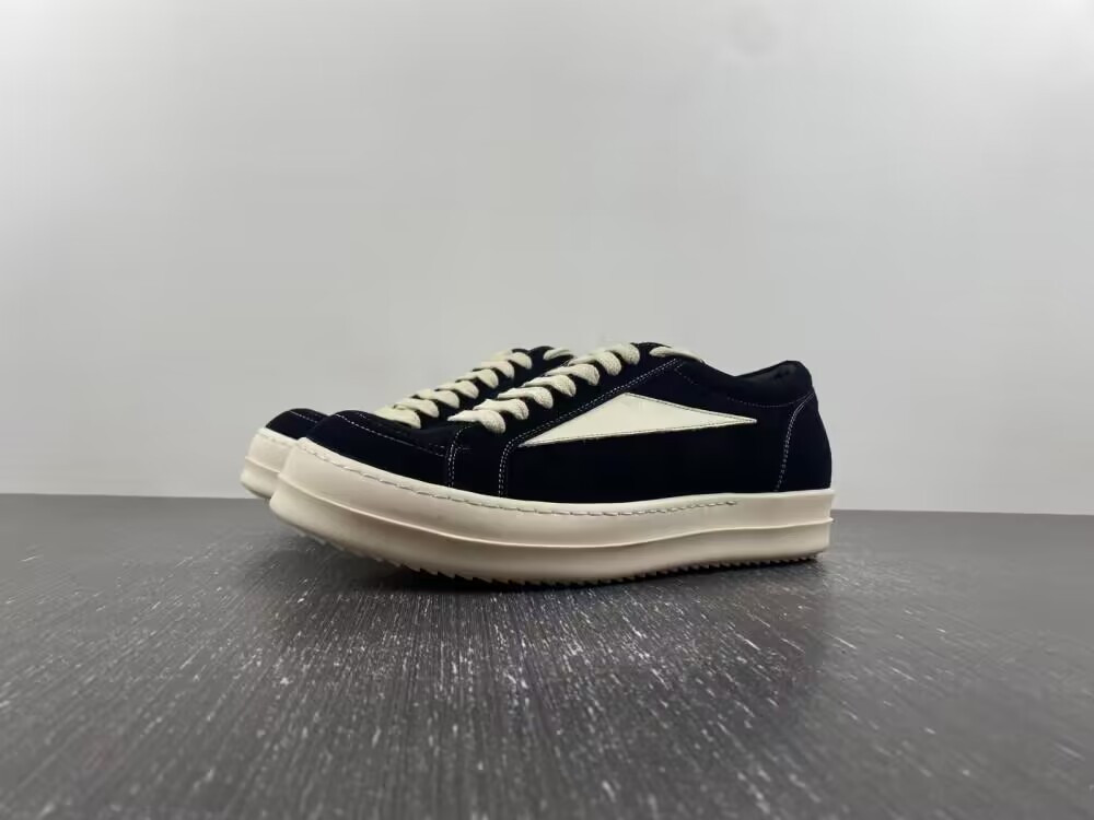 UA Rick Owens Strobe Vintage Low Black Suede