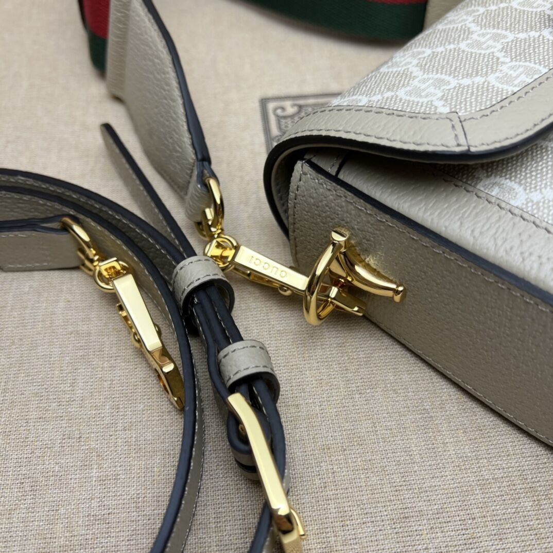 GUCCI HORSEBIT 1955 SHOULDER BAG 9.8"W x 7"H x 3.1"D