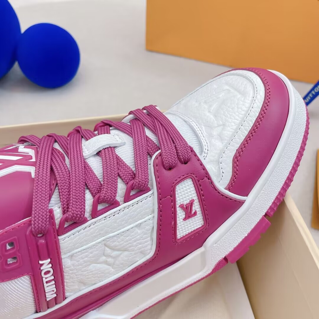 UA Louis Vuitton LV Trainer Low White Fuchsia