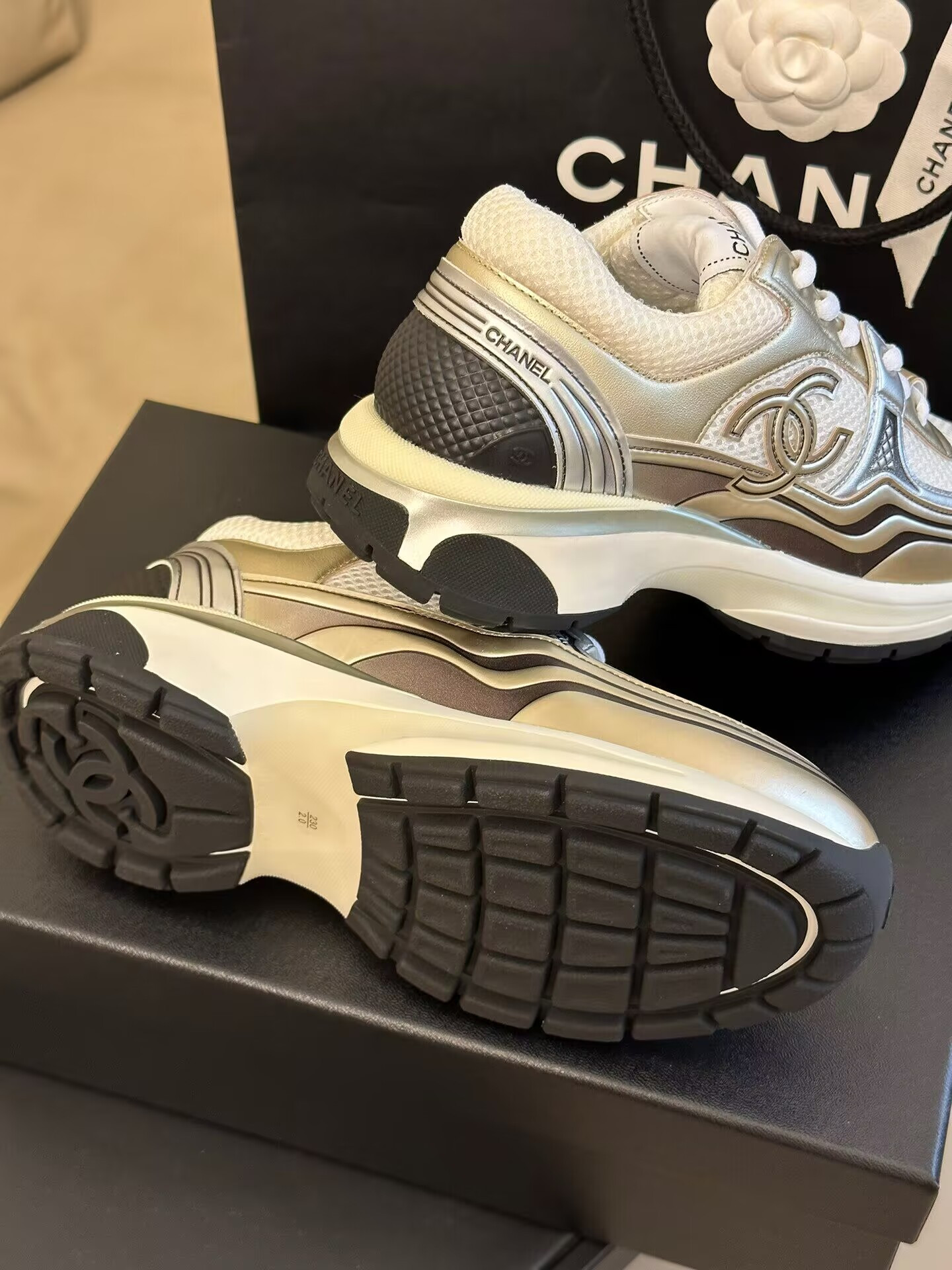 Chanel CC Runner Gold Laminate