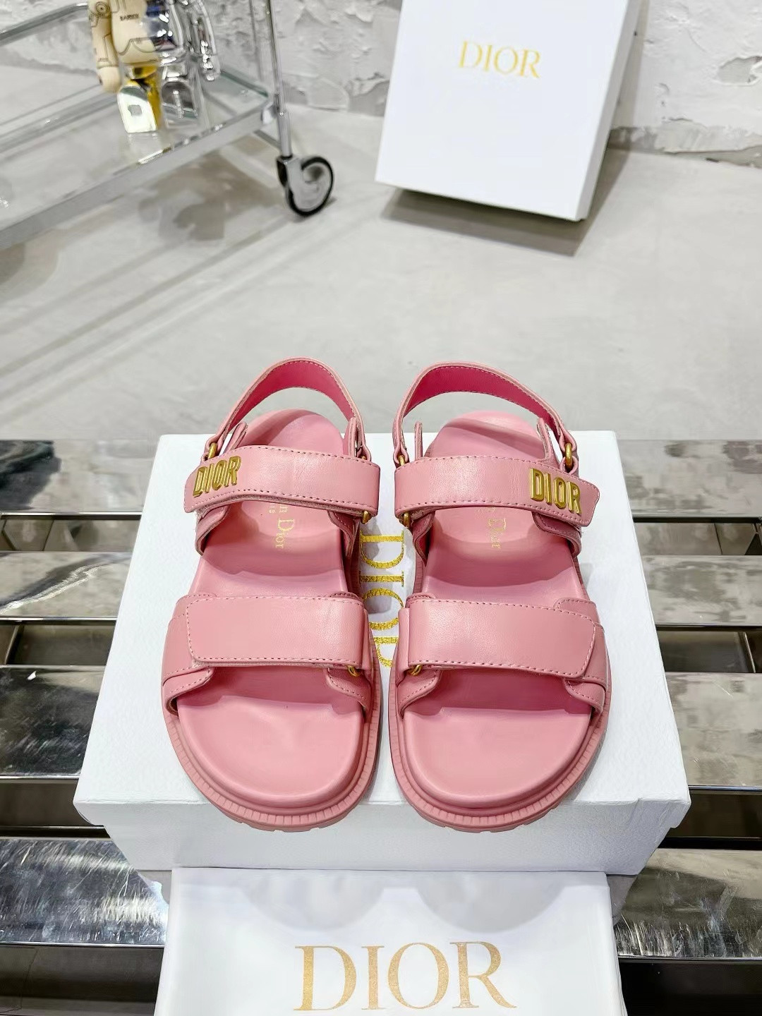 DIOR DIORACT SANDAL Pink