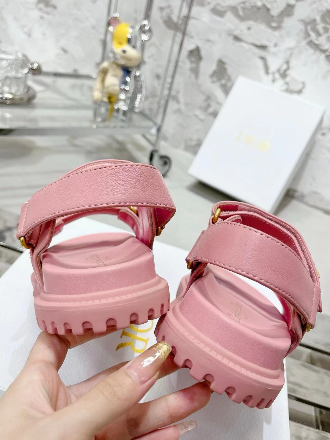 DIOR DIORACT SANDAL Pink
