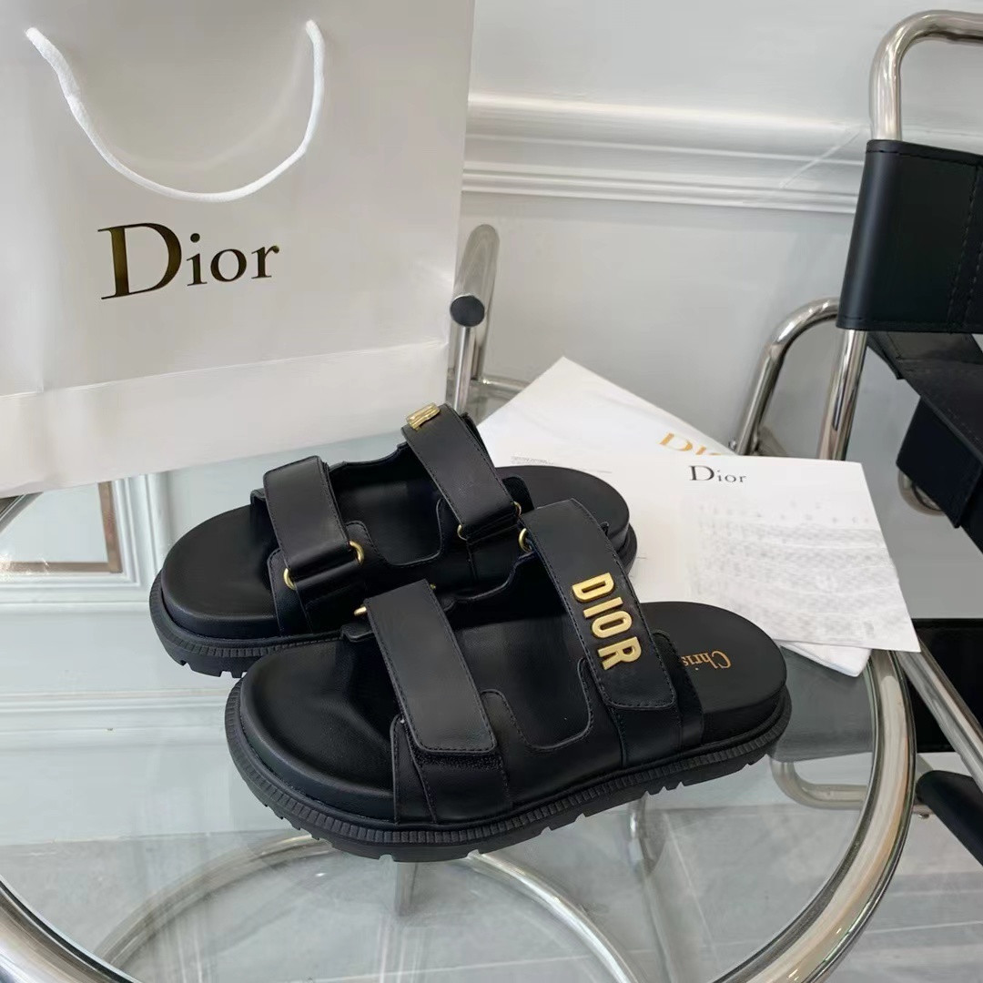 DIOR DIORACT SANDAL Black