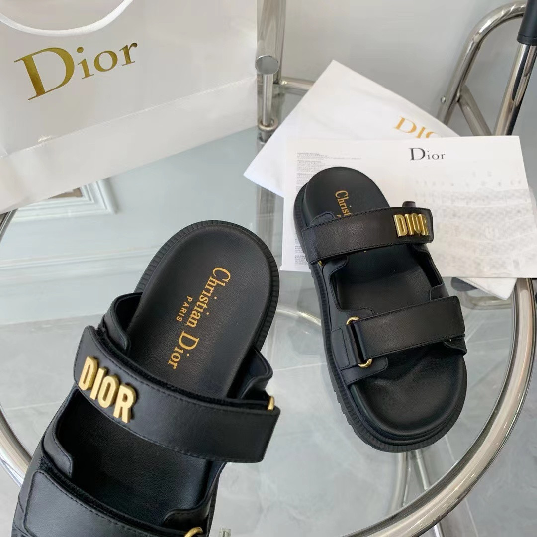 DIOR DIORACT SANDAL Black
