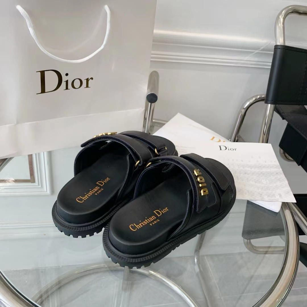 DIOR DIORACT SANDAL Black