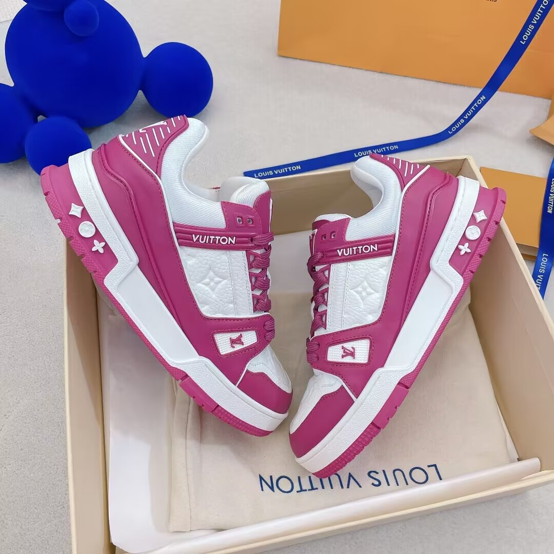 UA Louis Vuitton LV Trainer Low White Fuchsia