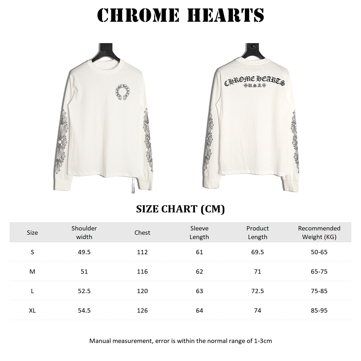 Ch*0me He**ts 25fw long-sleeved t-shirt