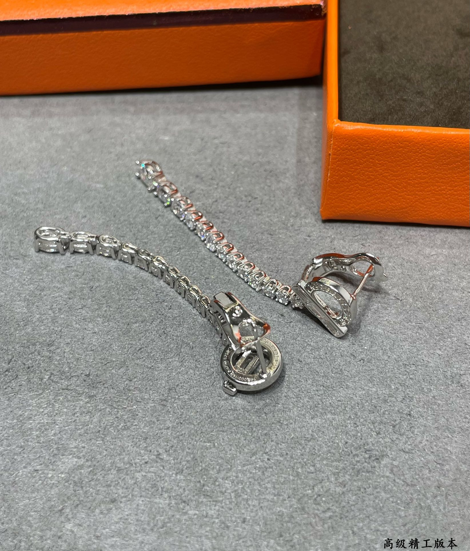 Hermès OT Fully Diamond-Encrusted Earrings
