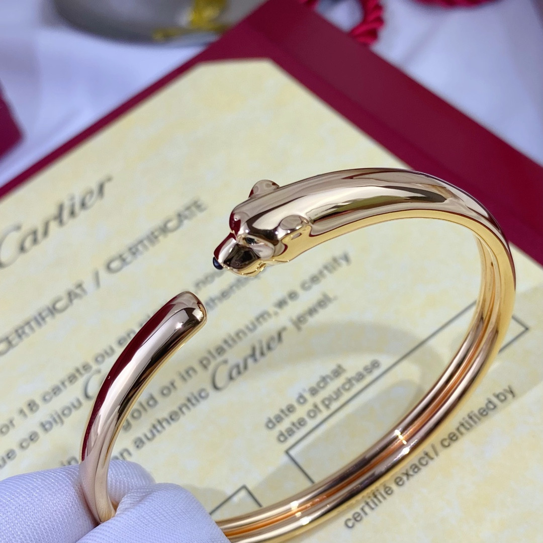 Cartier Slim Polished Leopard Bracelet  16-17