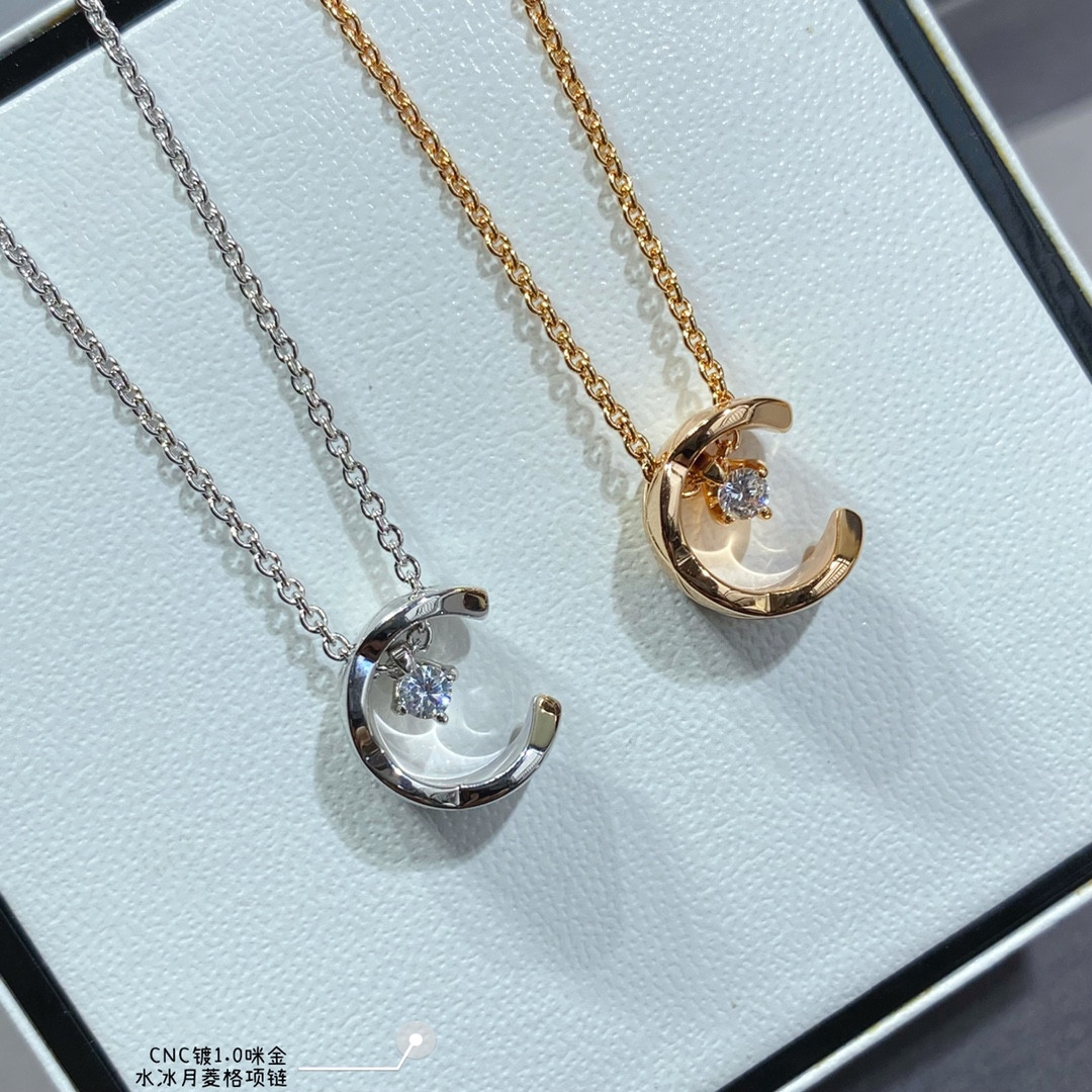 Chanel Carved diamond-shaped Sailor Moon Necklace