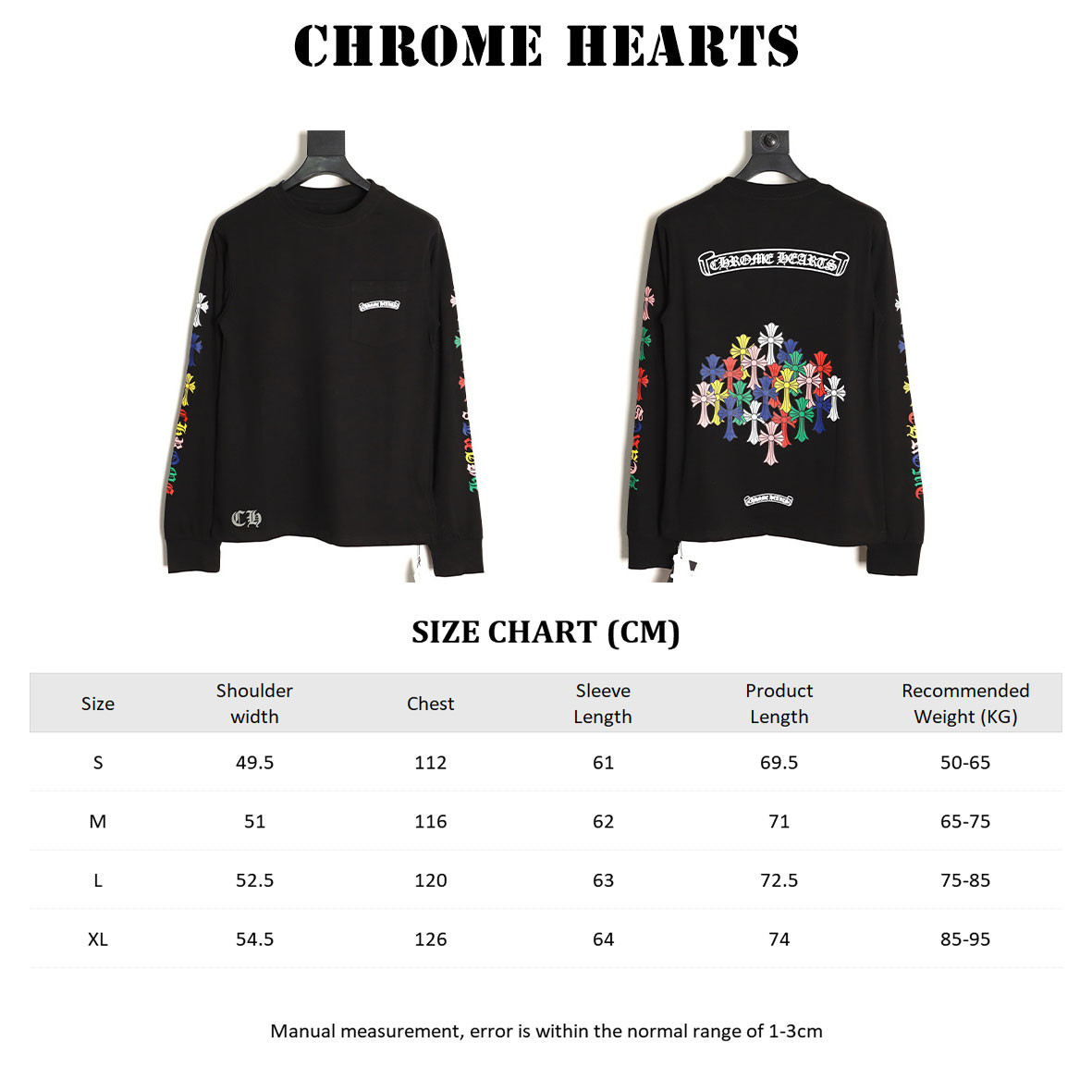 Ch*0me He**ts 25fw long-sleeved t-shirt