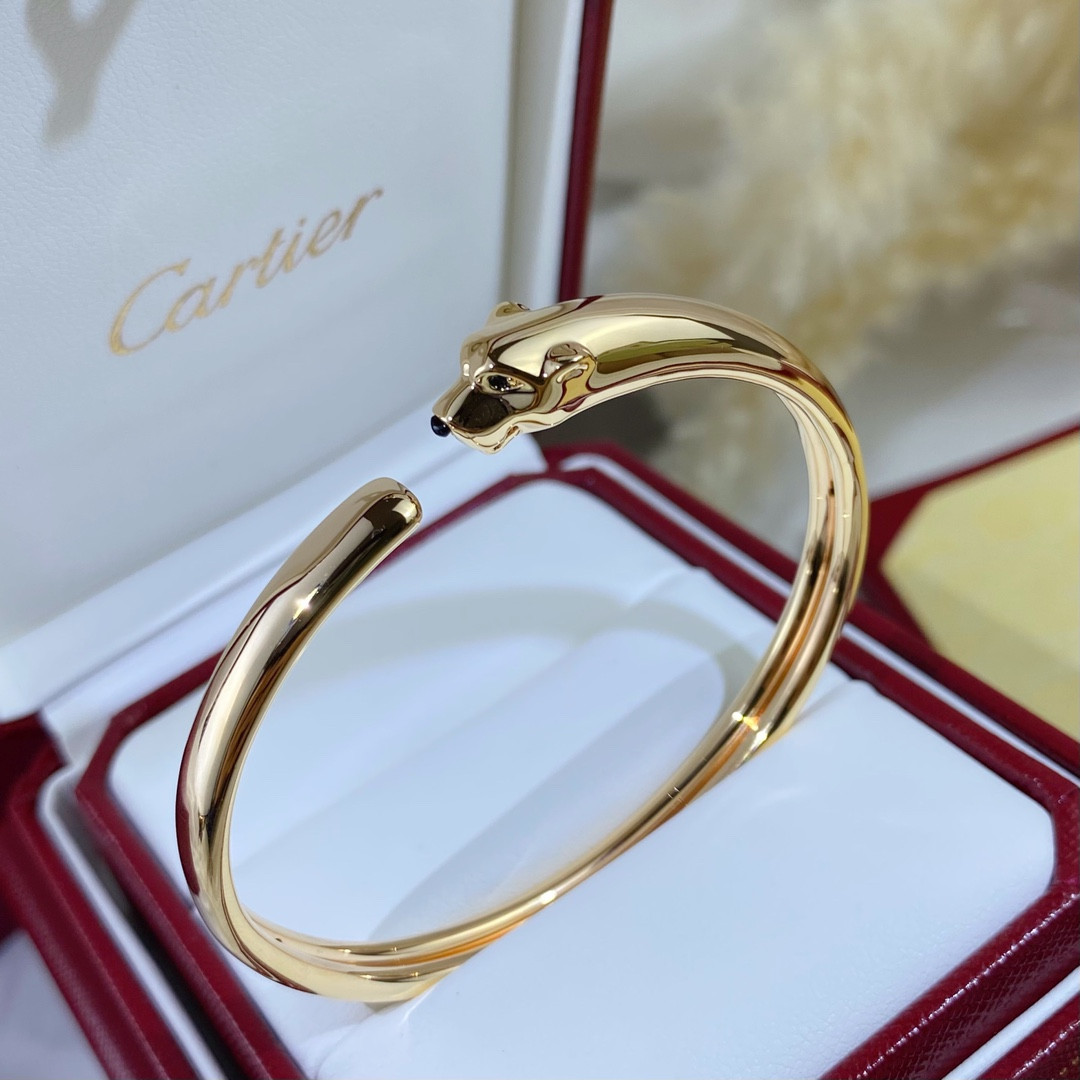 Cartier Slim Polished Leopard Bracelet  16-17