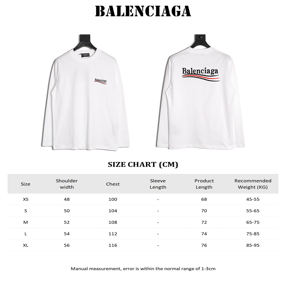Balenciaga Long-sleeved T-shirt