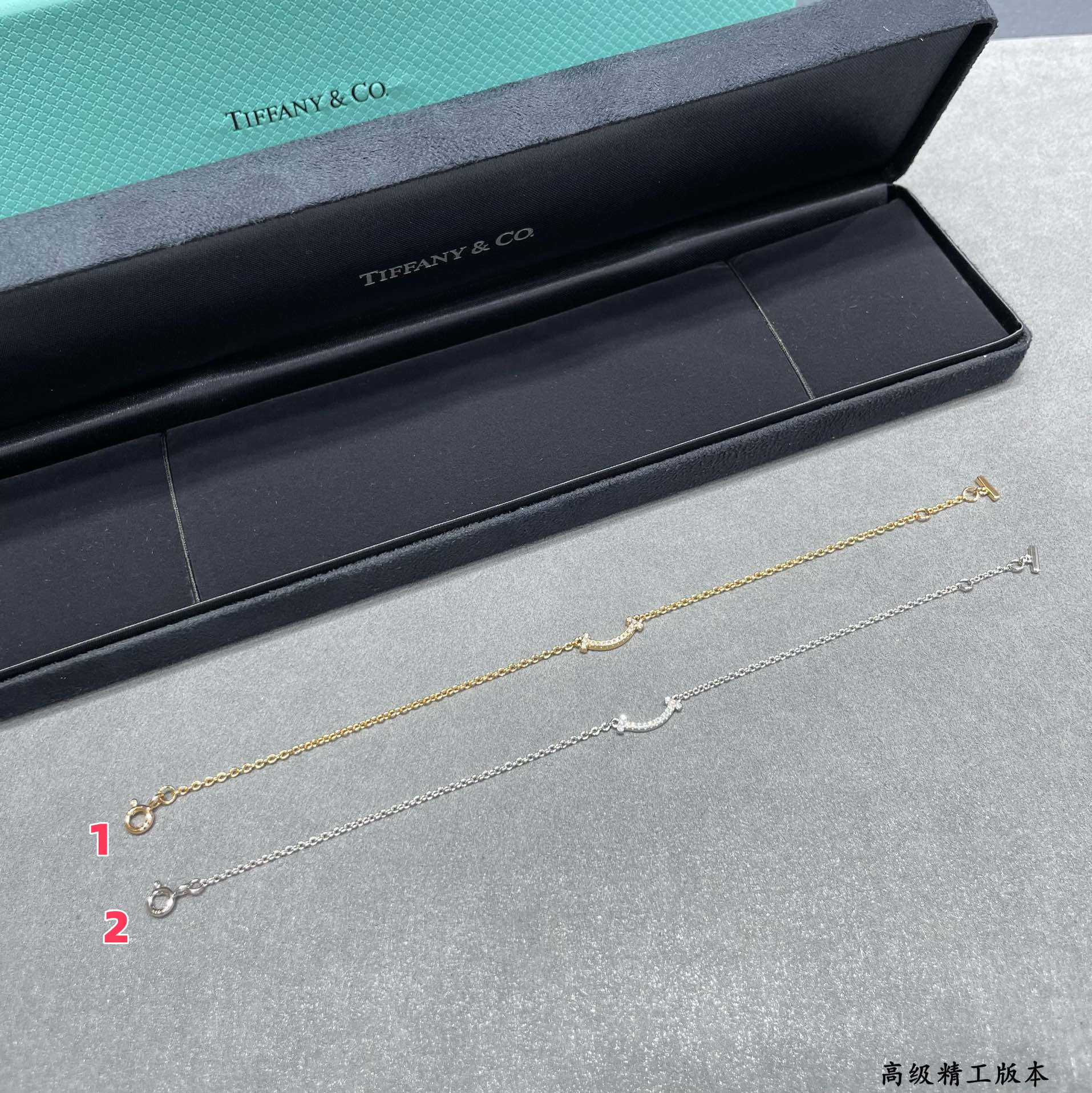 Tiffany & Co. Mini Smile Diamond Pendant Bracelet