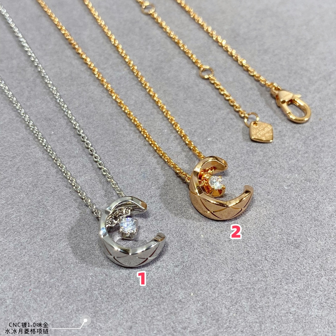 Chanel Carved diamond-shaped Sailor Moon Necklace