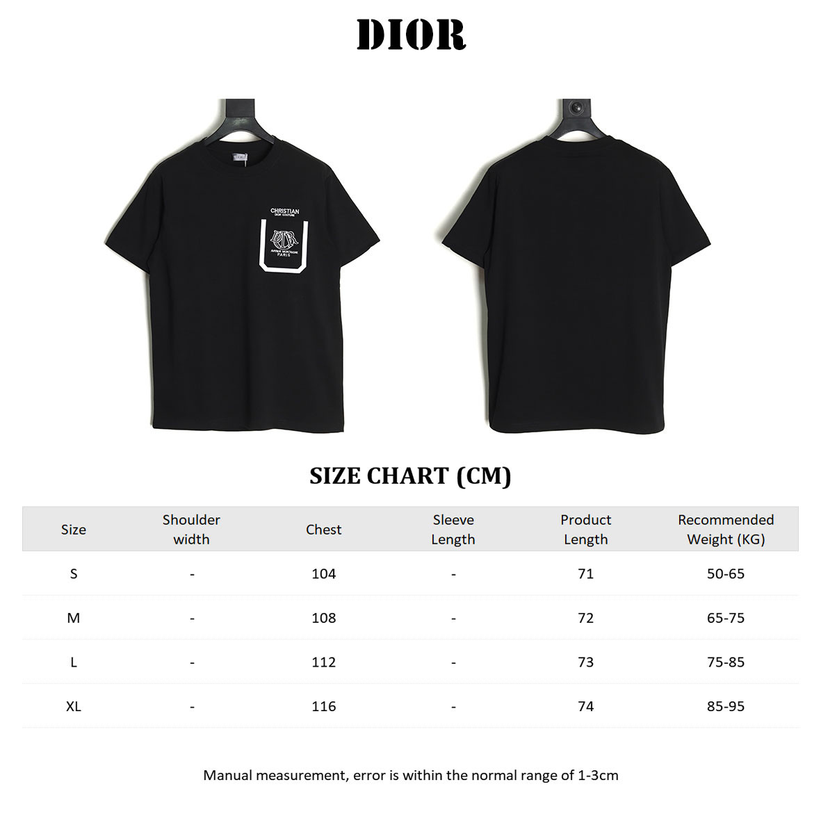 DIOR 25S Short-sleeved T-shirt