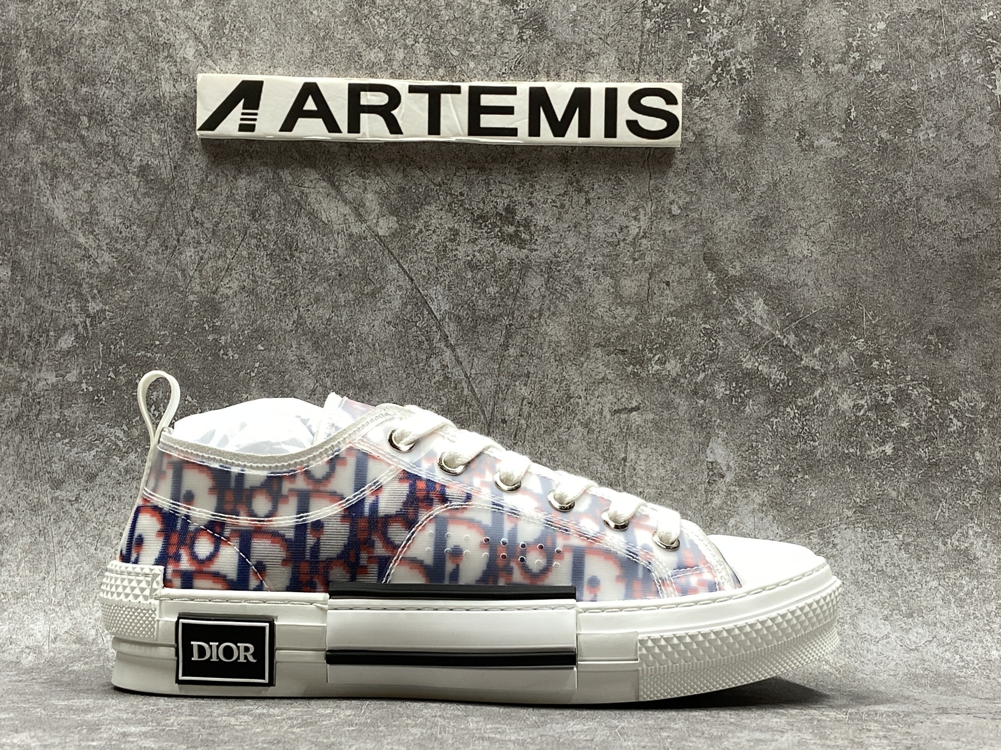 Dior B23 Low Top Red Blue Oblique