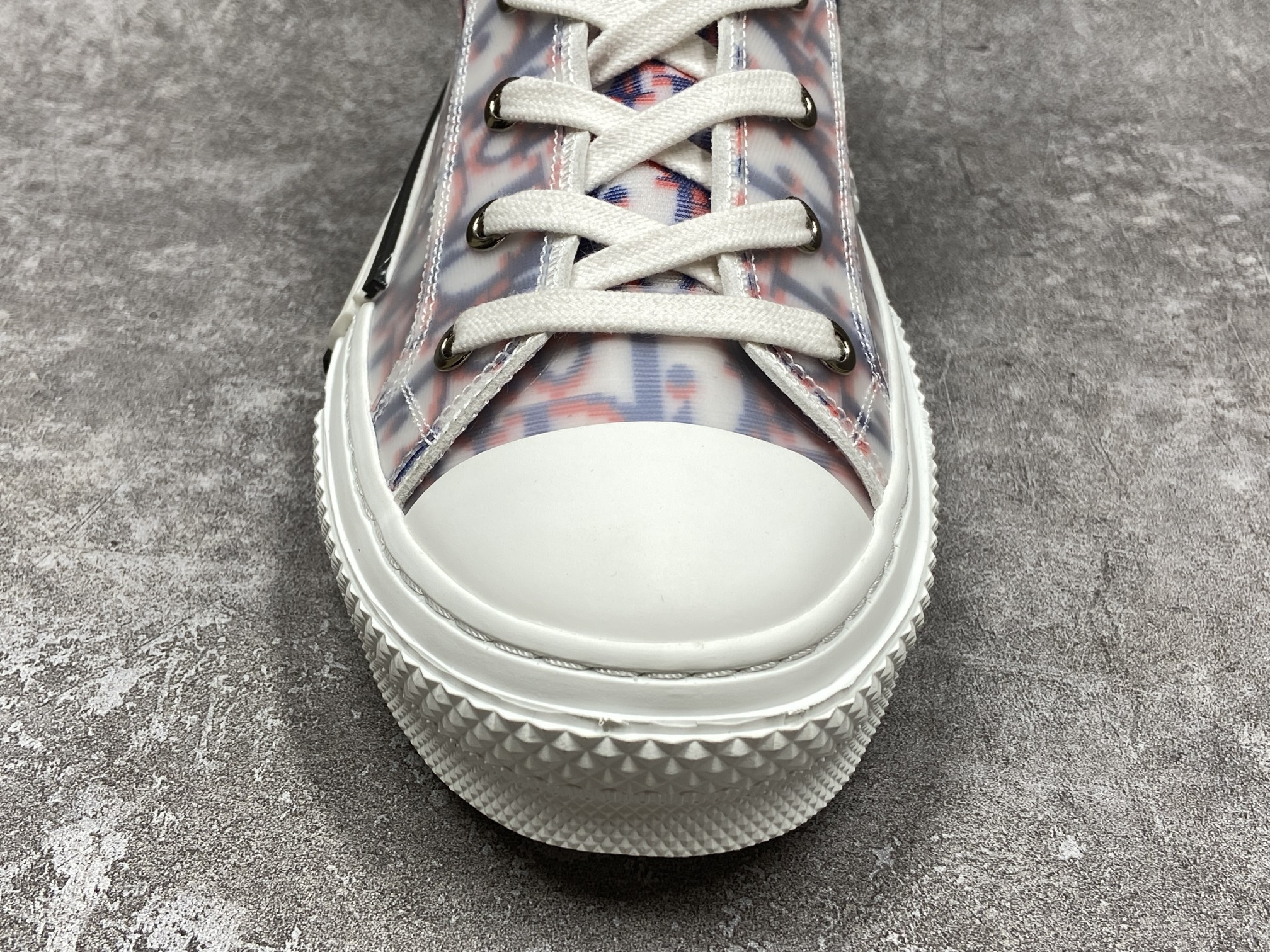 Dior B23 High Top Red Blue Oblique