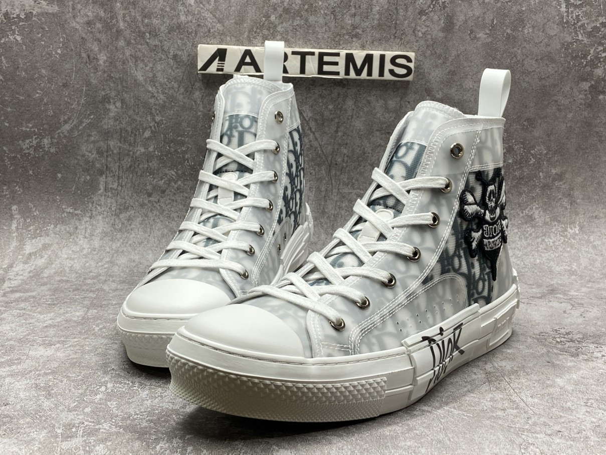 Dior And Shawn B23 High Top Bee Embroidery