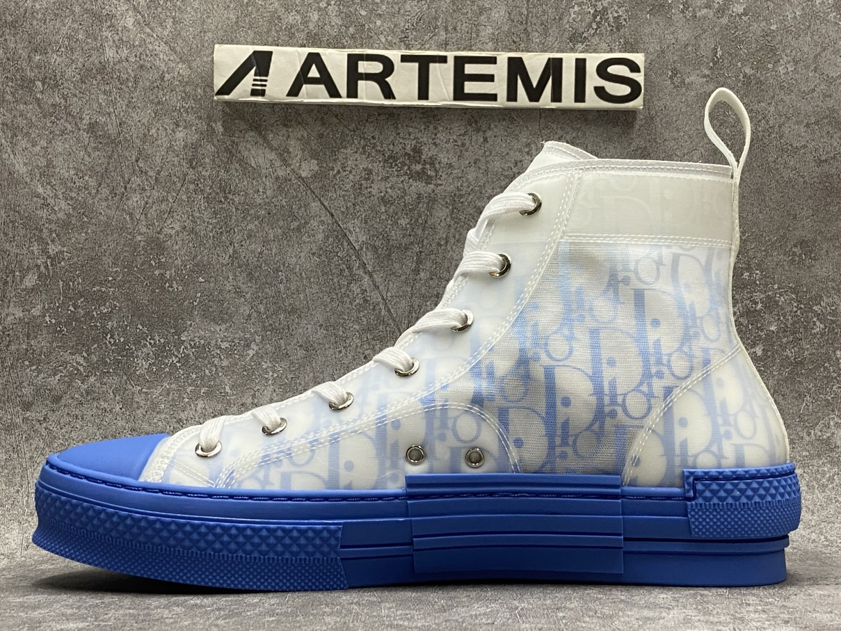 Dior B23 High Top Gradient Blue
