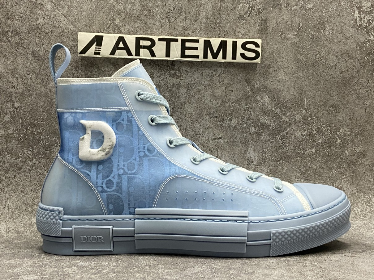 Dior B23 High Top Daniel Arsham Light Blue