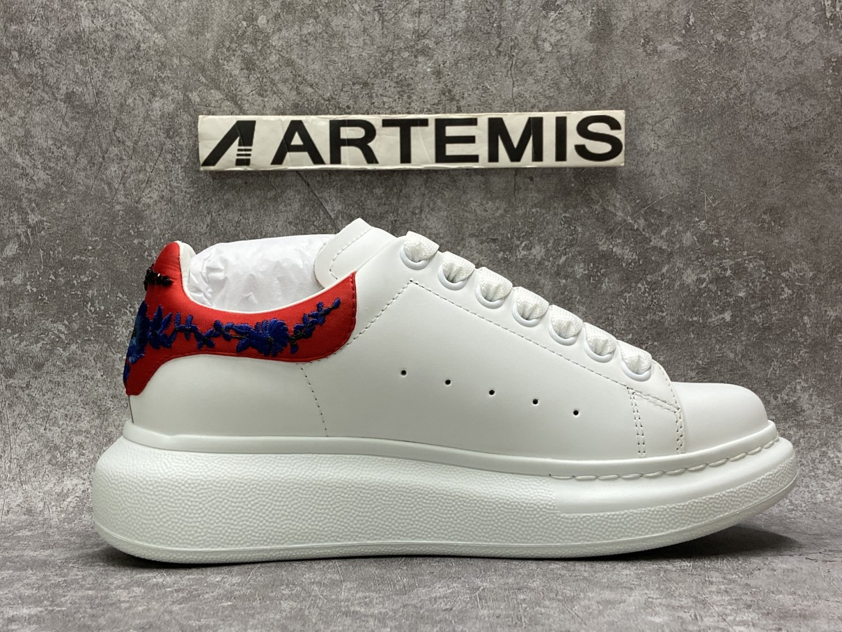 Alexander McQueen Oversized Embroidery Red