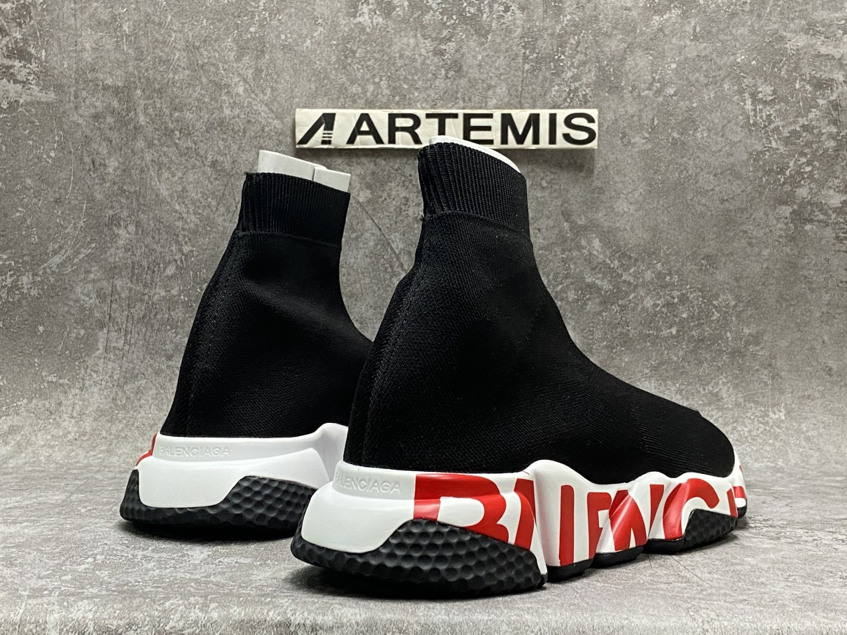 Balenciga Graffiti Speed Red Sole